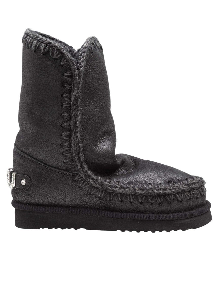 Black/Grey Eskimo 24 Leather Boot