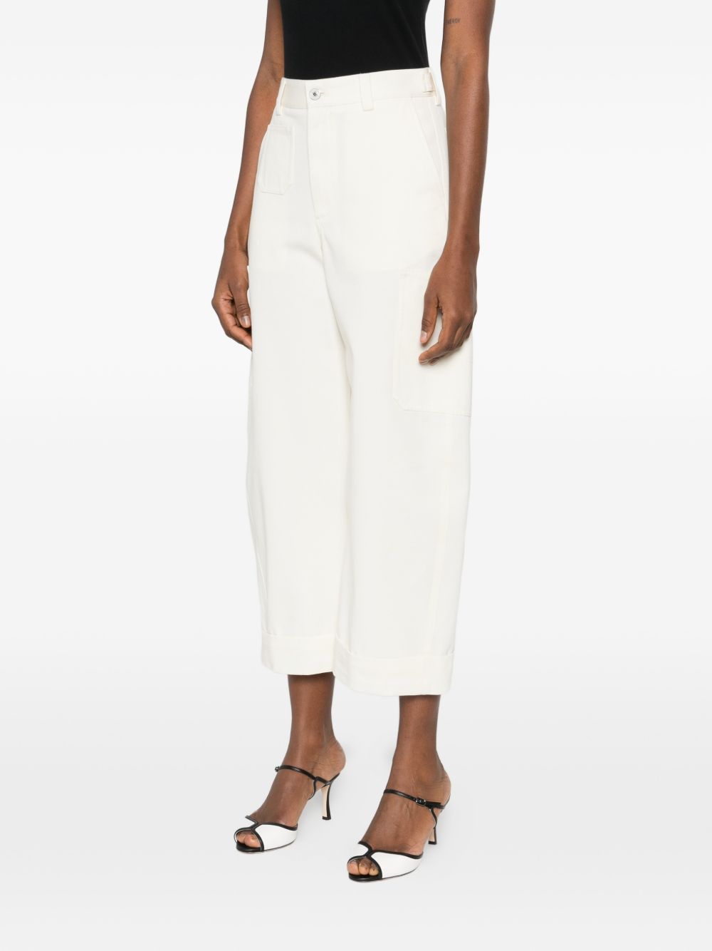 Cropped Shorts with High Waist