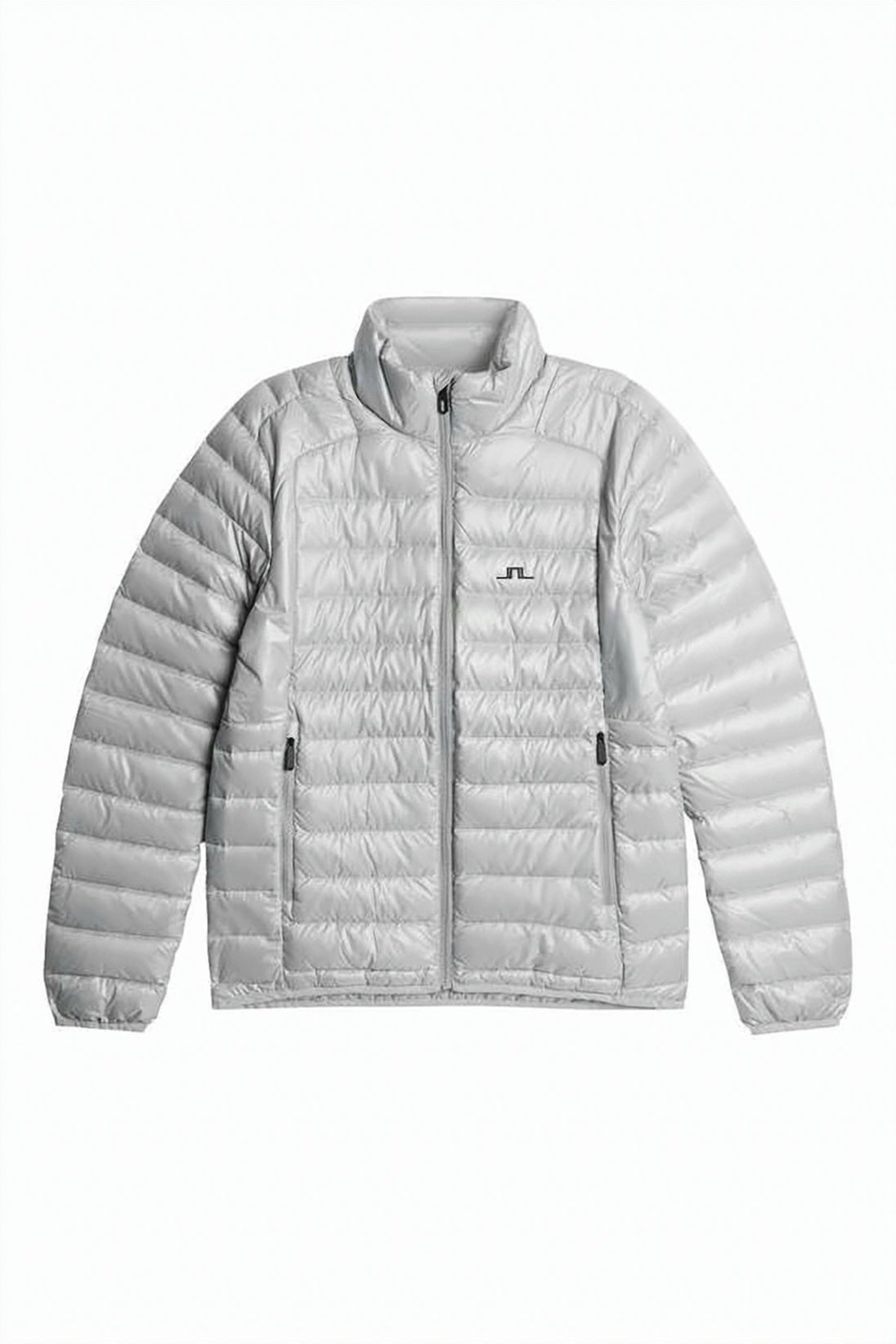 Short Padded Jacket with Horizontal Quilting