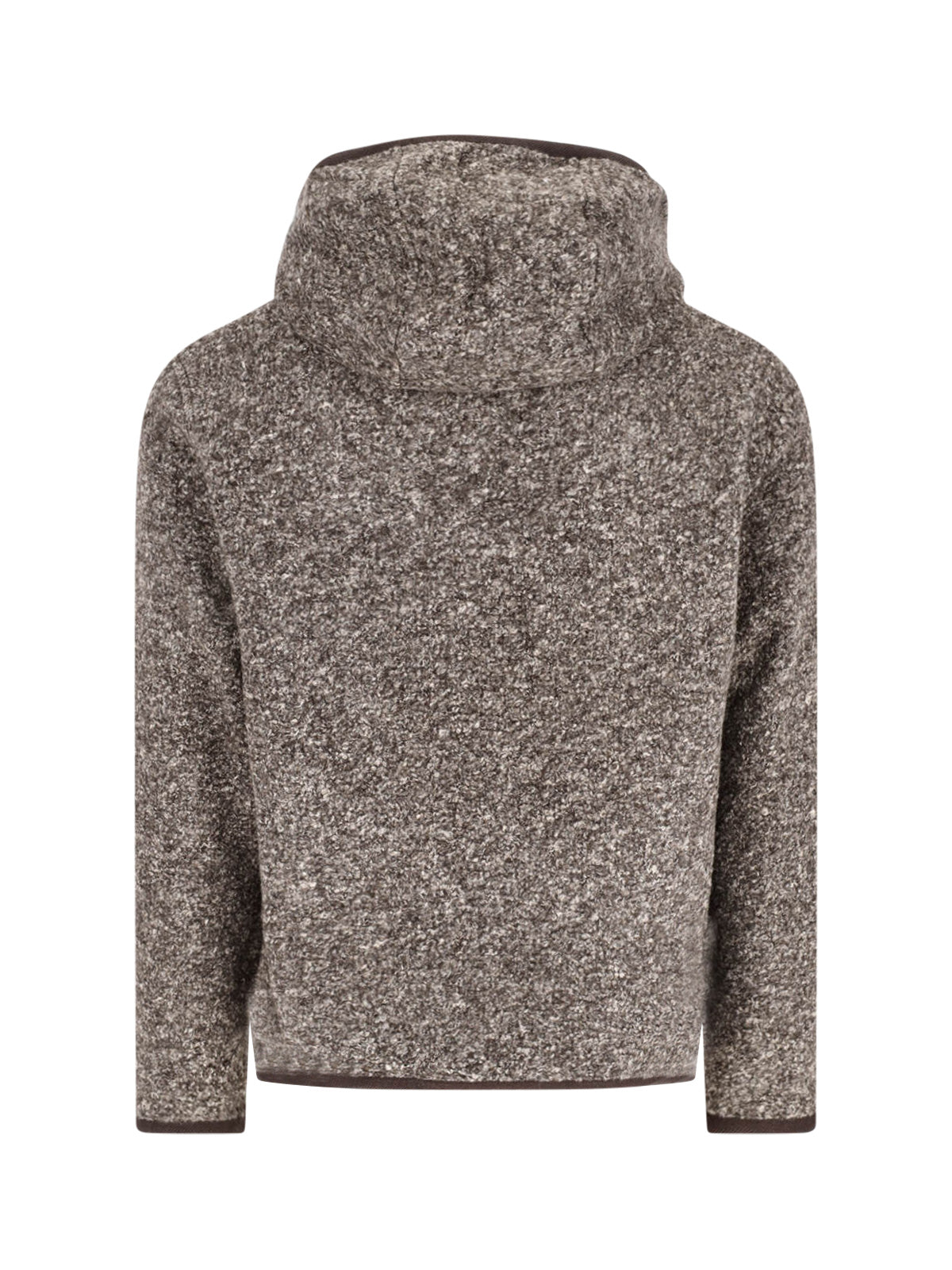 Hooded Teddy Sweatshirt – Brown