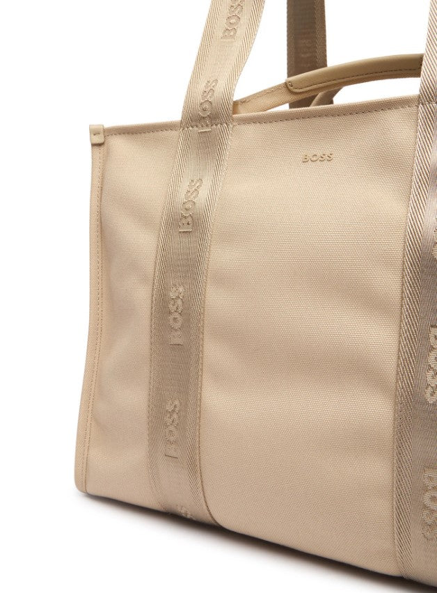 Beige Sandy Tote Shoulder Bag