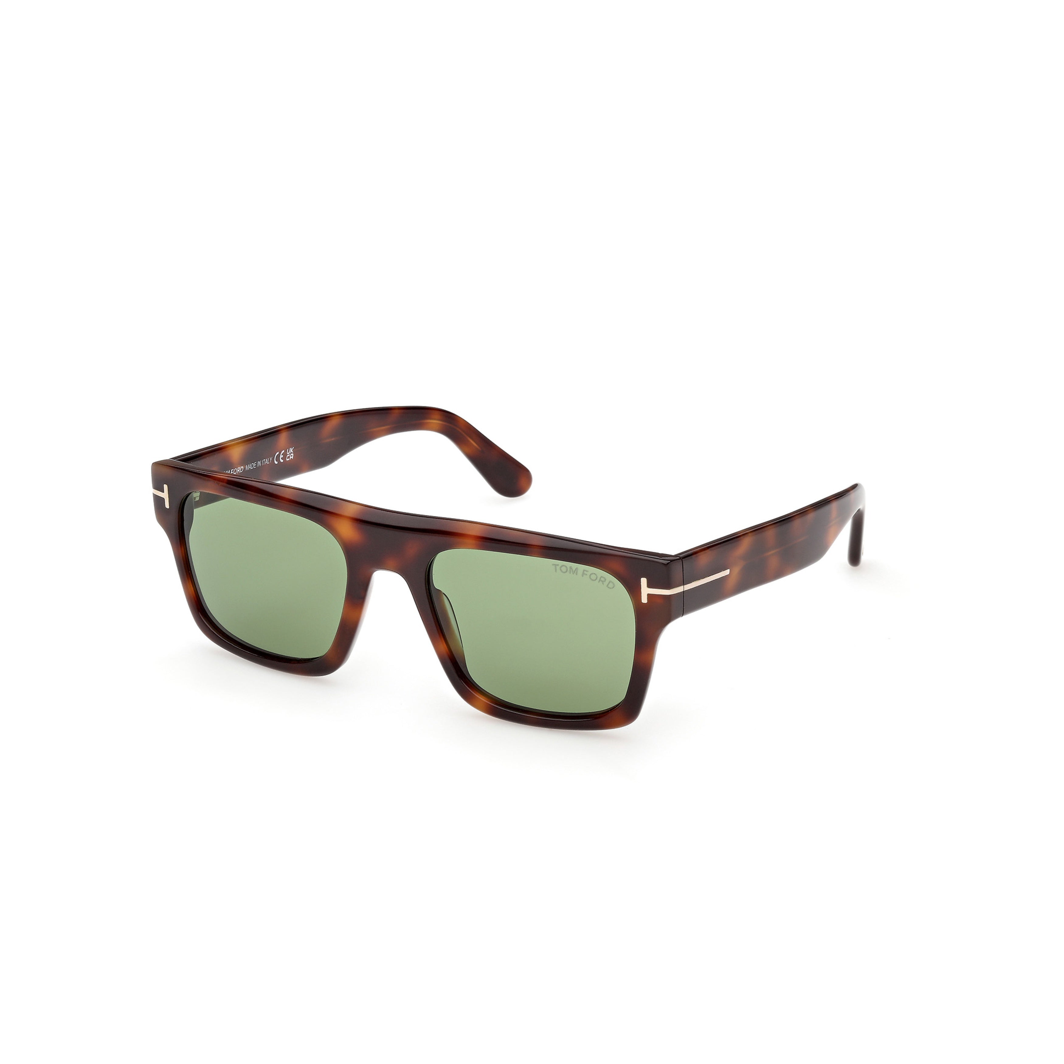 Ft1337 Rectangular Tortoiseshell Sunglasses