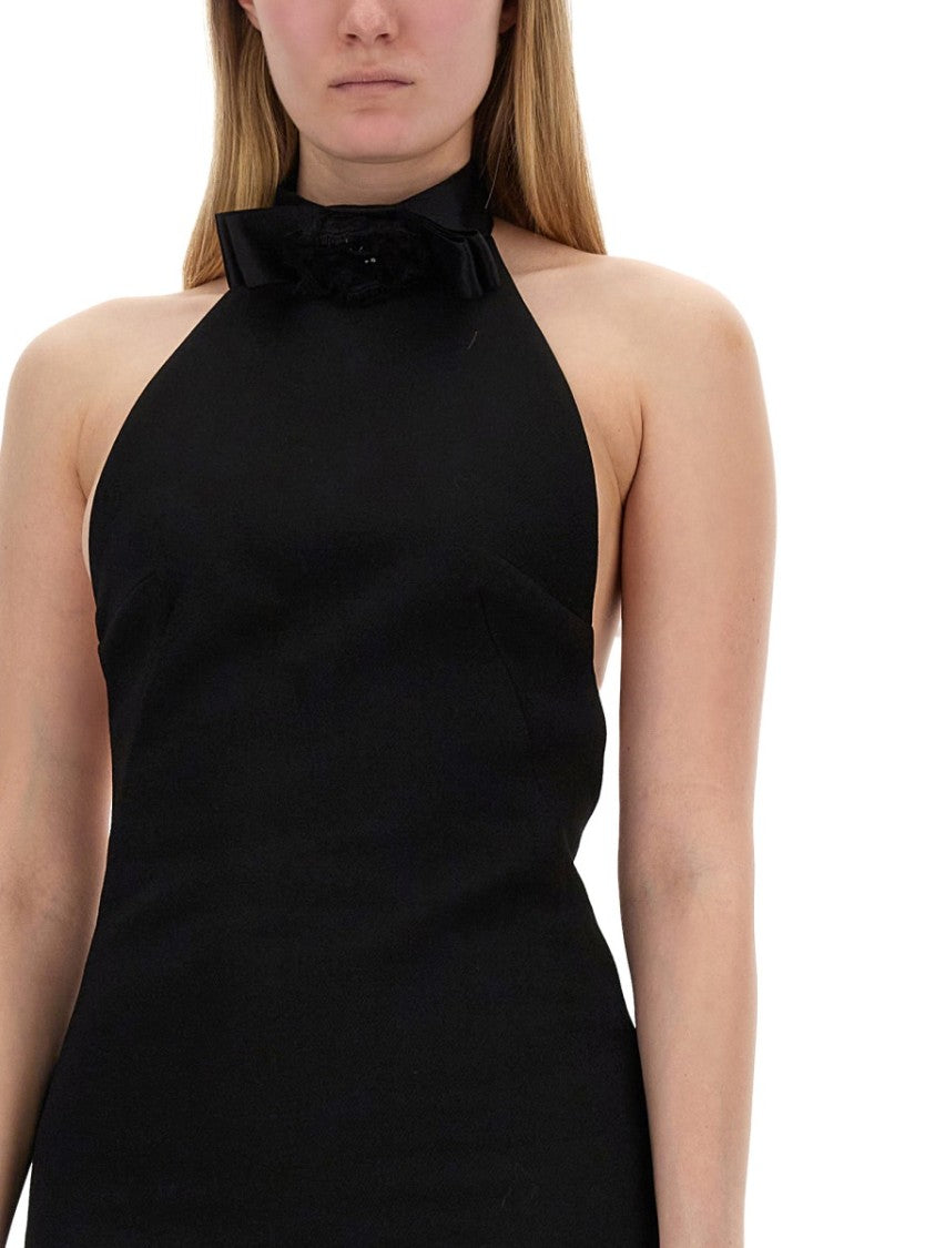 Short Dress With Neckline On Back