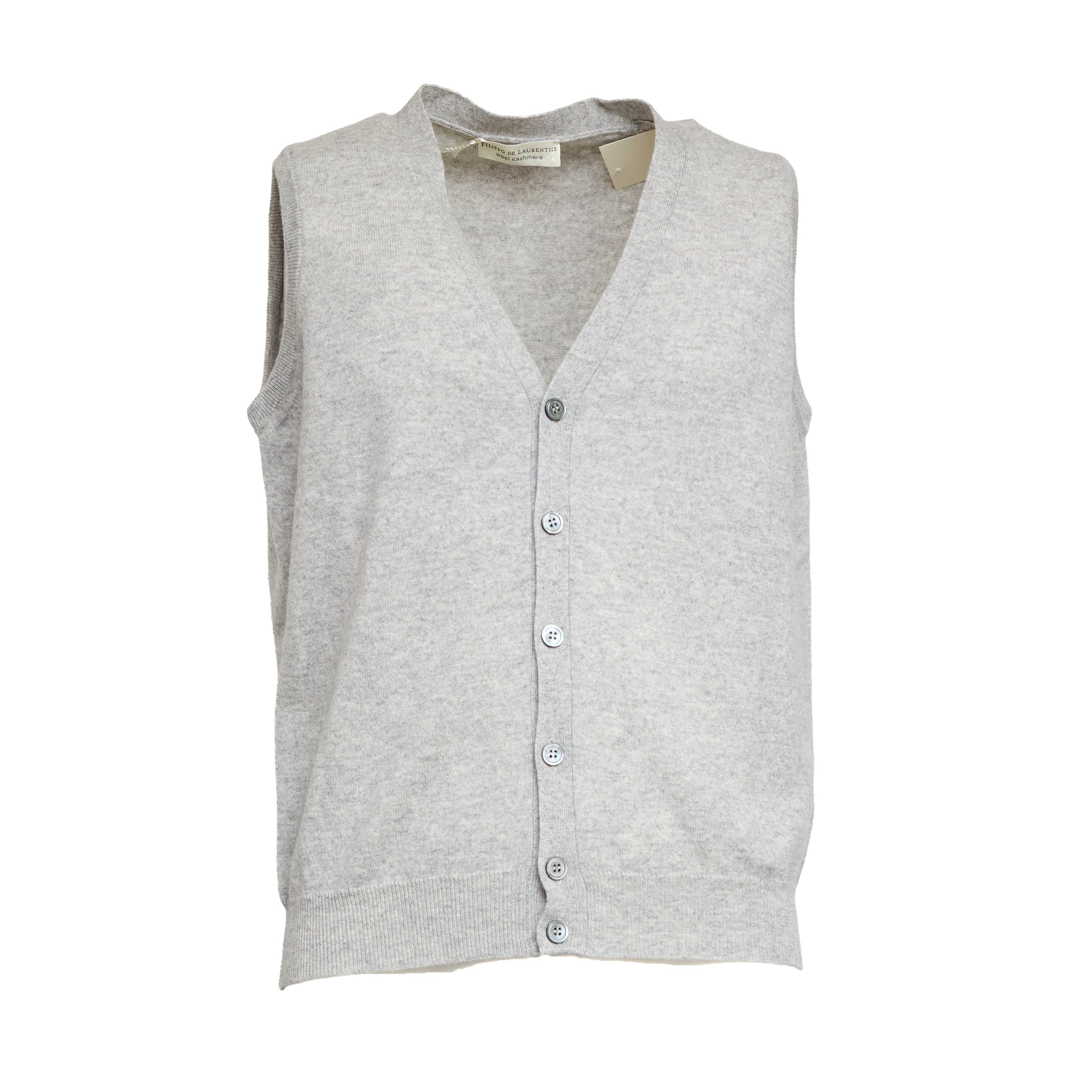 Wool and Cashmere Buttoned Vest