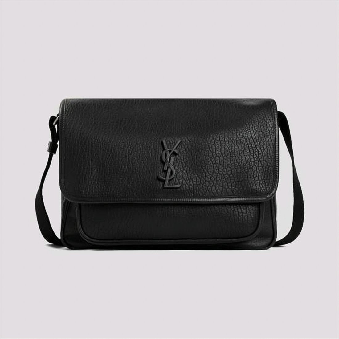 Textured Calf Leather Crossbody Bag