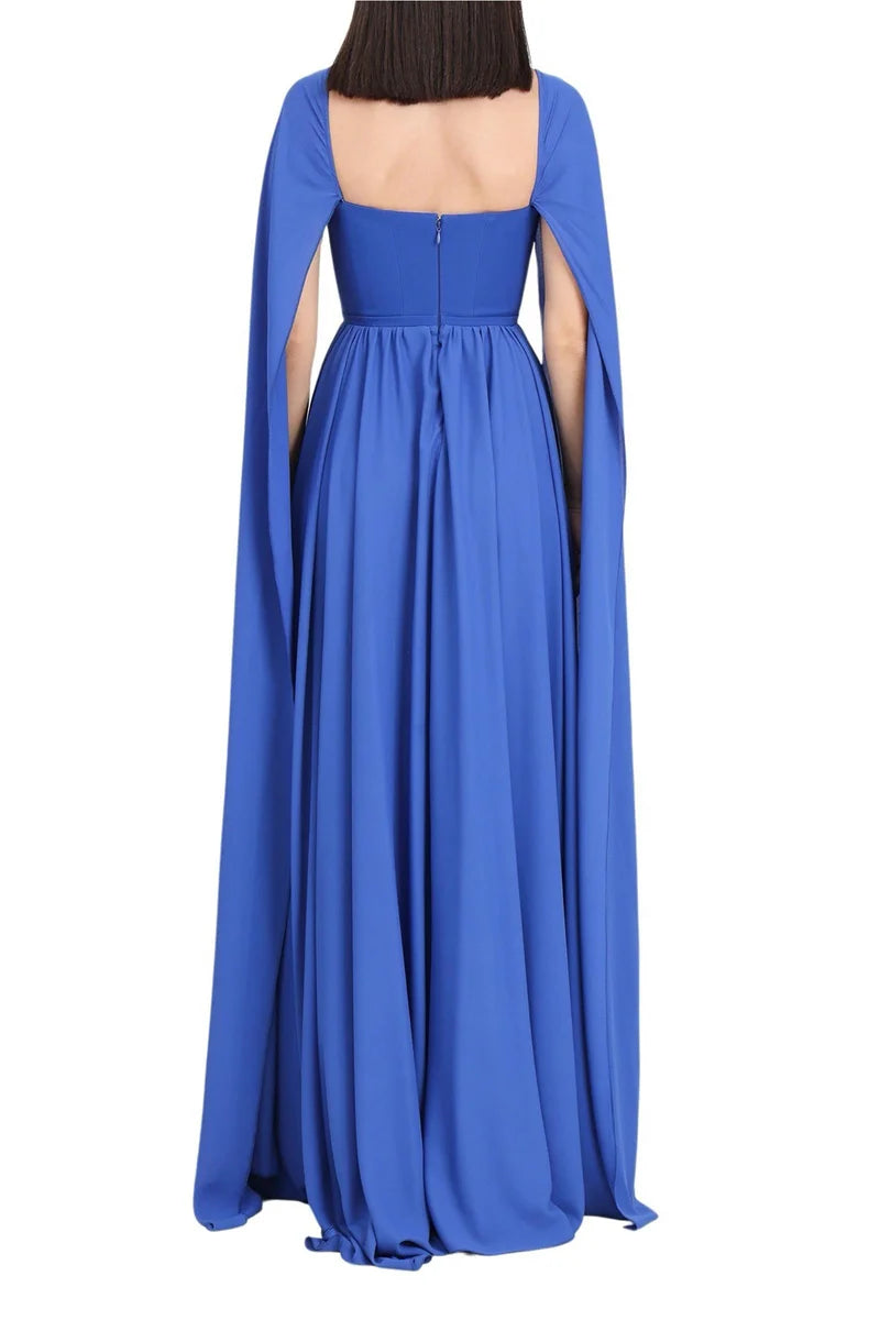 Long Stretch Dress - Blue