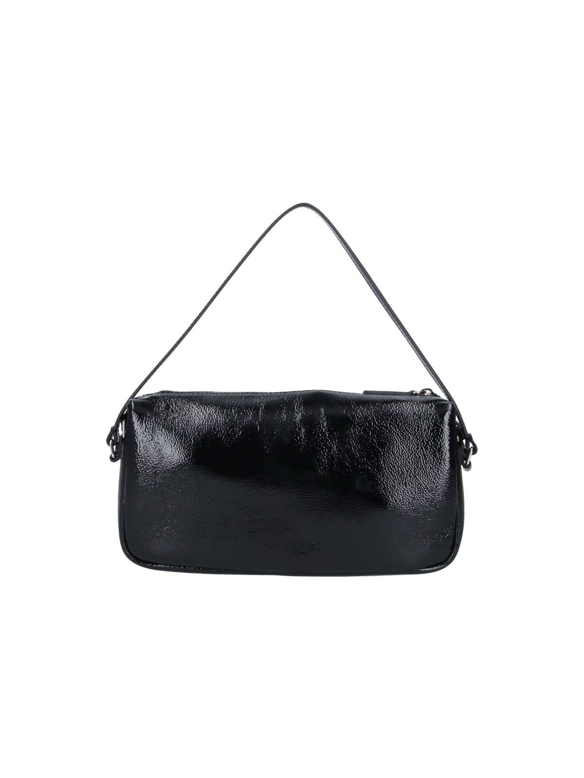 Black Three Sixty Nubuck Shoulder Bag
