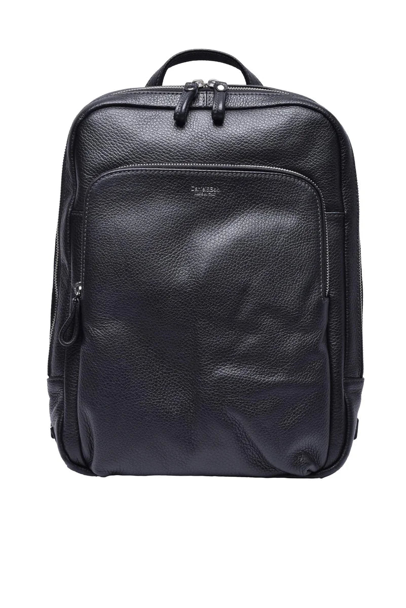 Leather Backpack - Black
