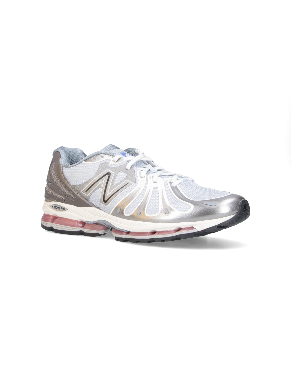 White Mesh Synthetic Performance Sneakers