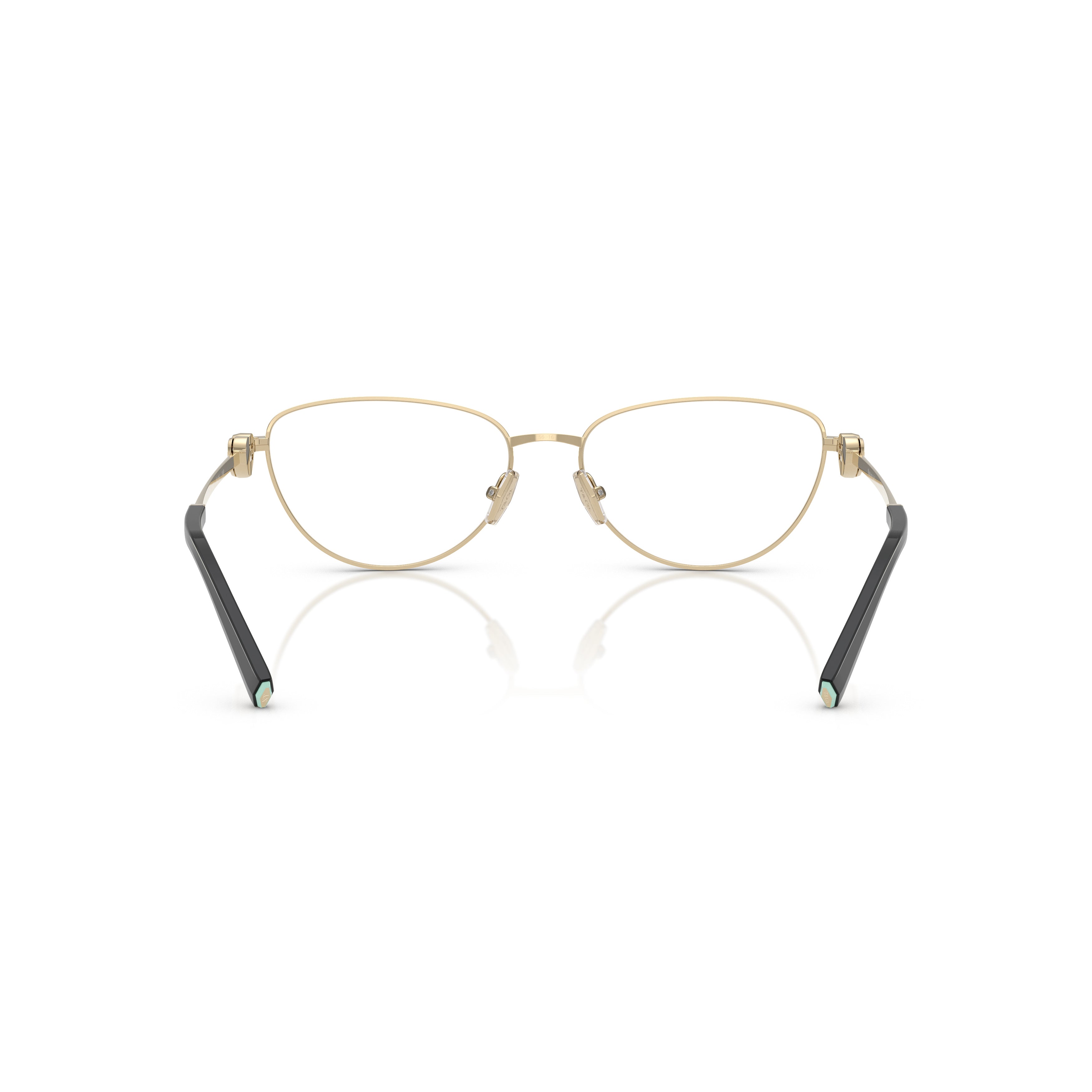 Gold-Toned Cat-Eye Eyeglasses With Heart Accents