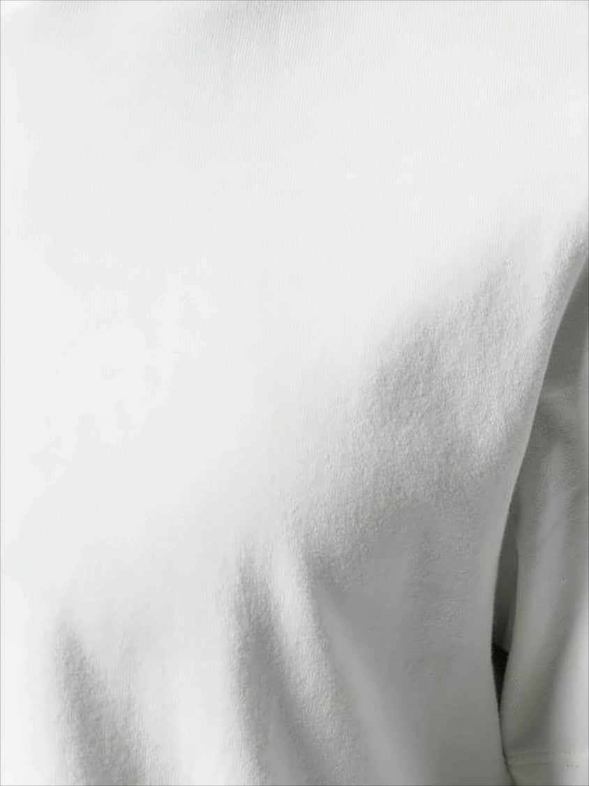 Short-Sleeved Cotton T-Shirt with Signature Stripe Detail