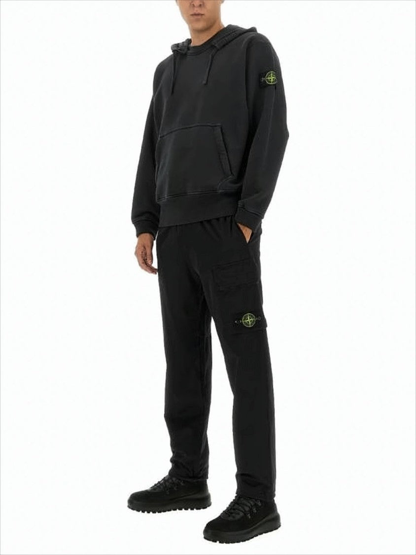 Black Hoodie with Adjustable Drawstring