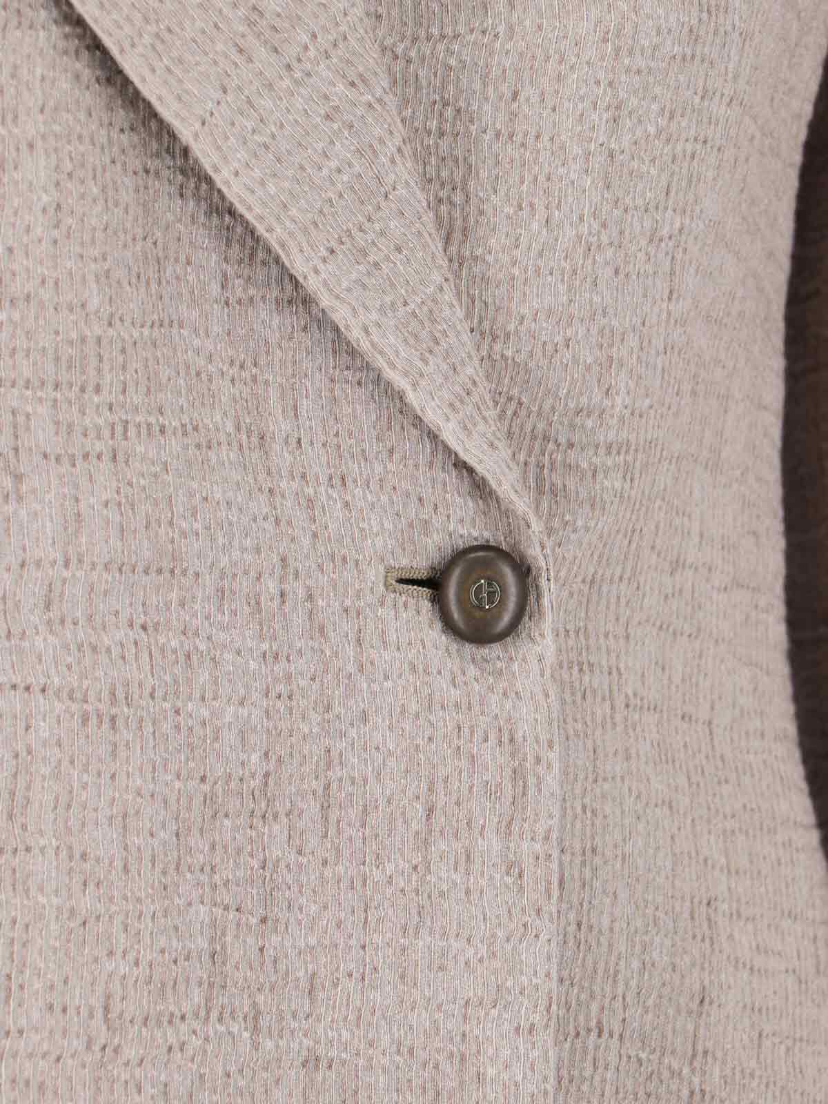 Single-Breasted Cut-Out Blazer – Taupe