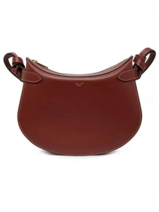 Crescent-Shaped Crossbody Bag with Adjustable Strap