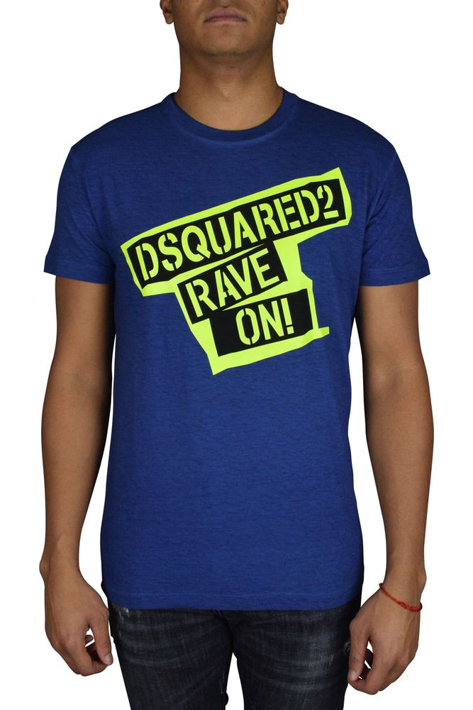Faded Blue Cotton T-Shirt