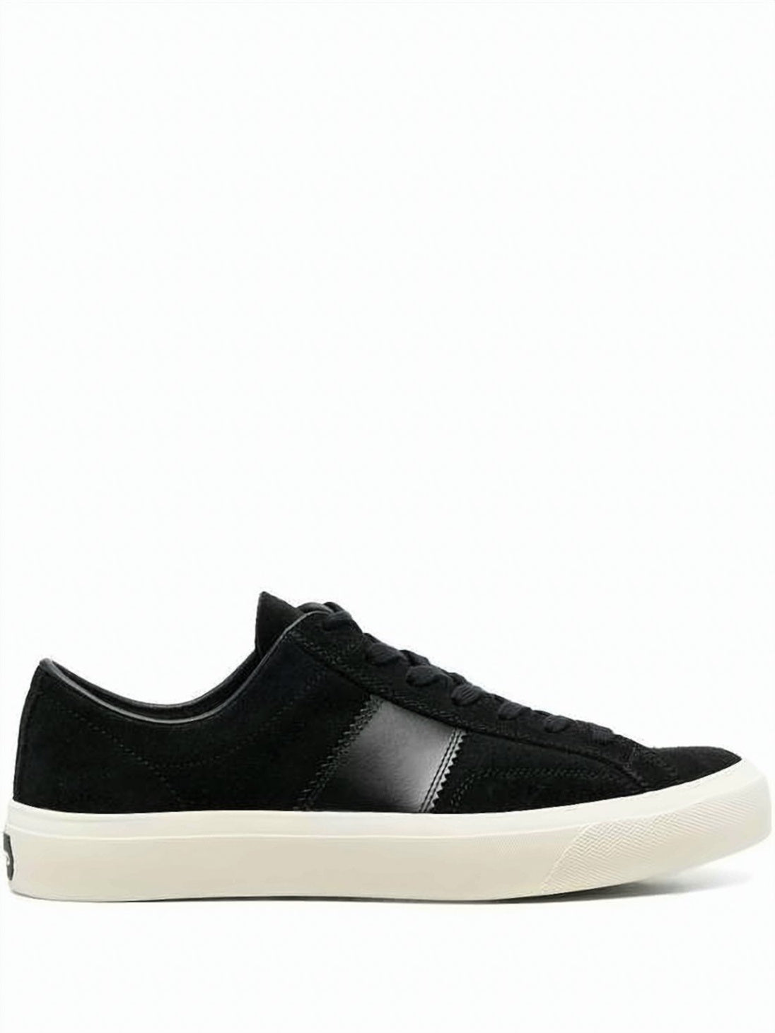 Black Suede and Cow Leather Sneakers