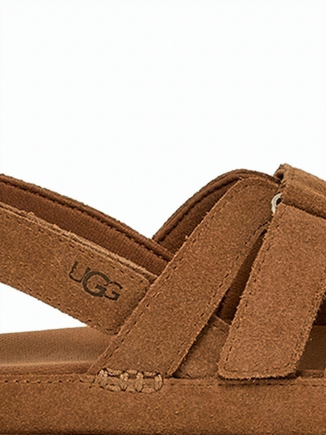 Suede Upper Sandals with Adjustable Back Strap