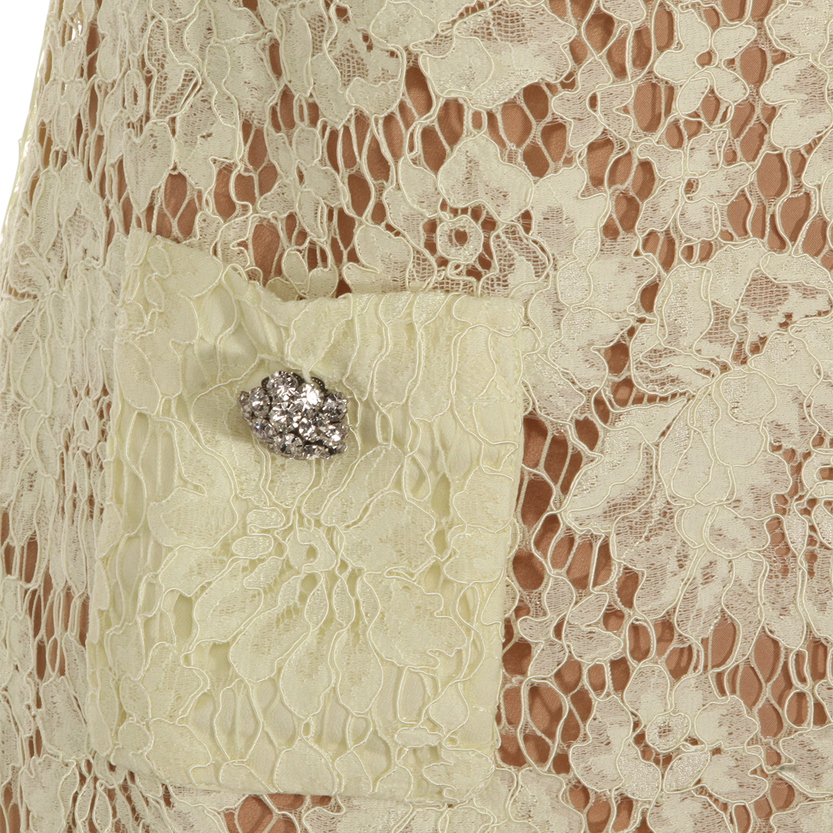Sleeveless Mini Dress with Floral Lace