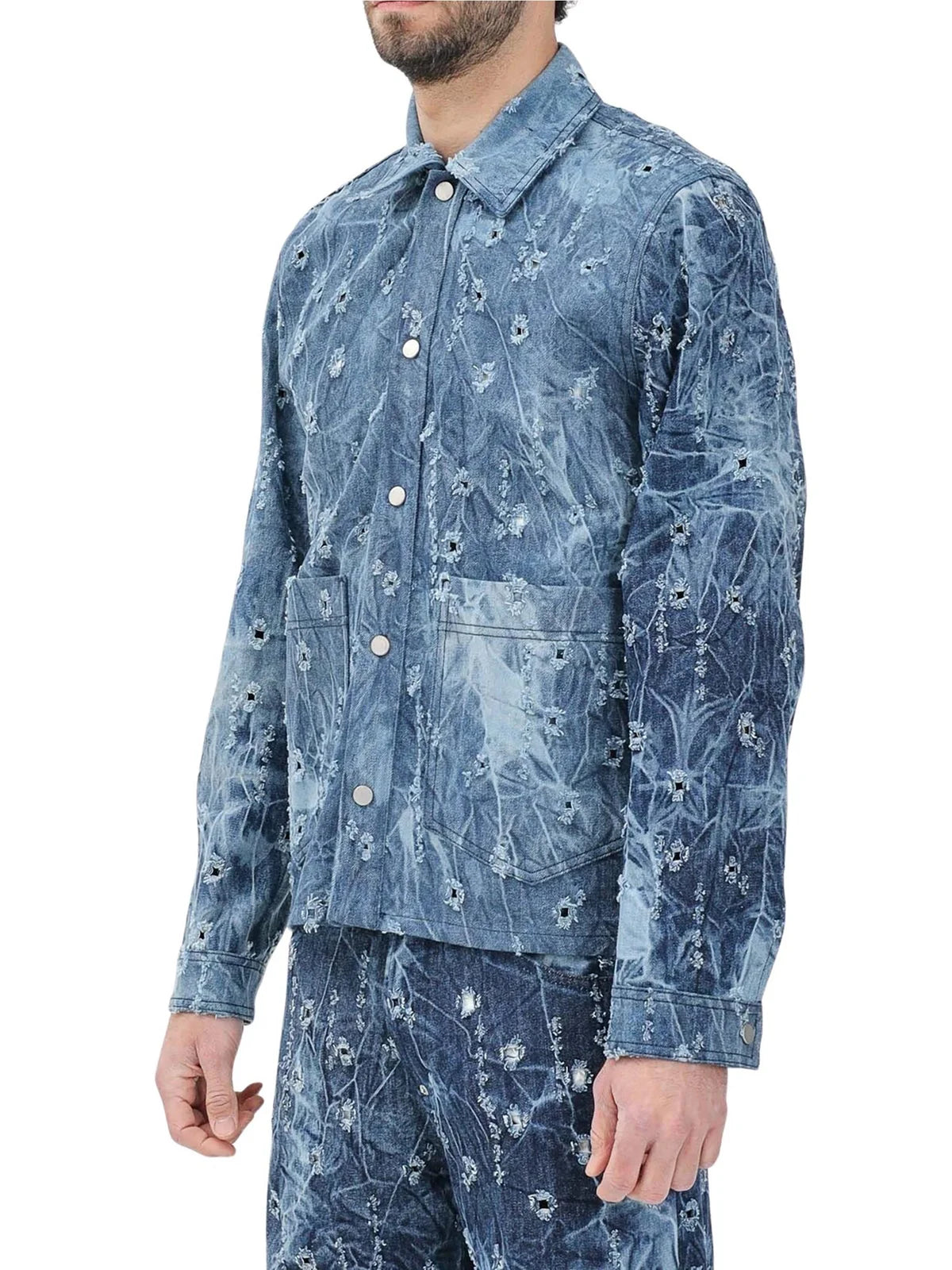 Blue Cotton Denim Jacket