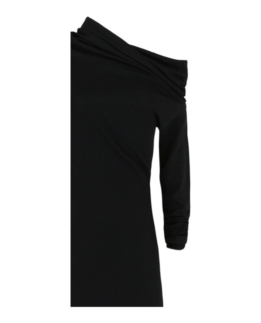 Long Sleeve Off-The-Shoulder Gown