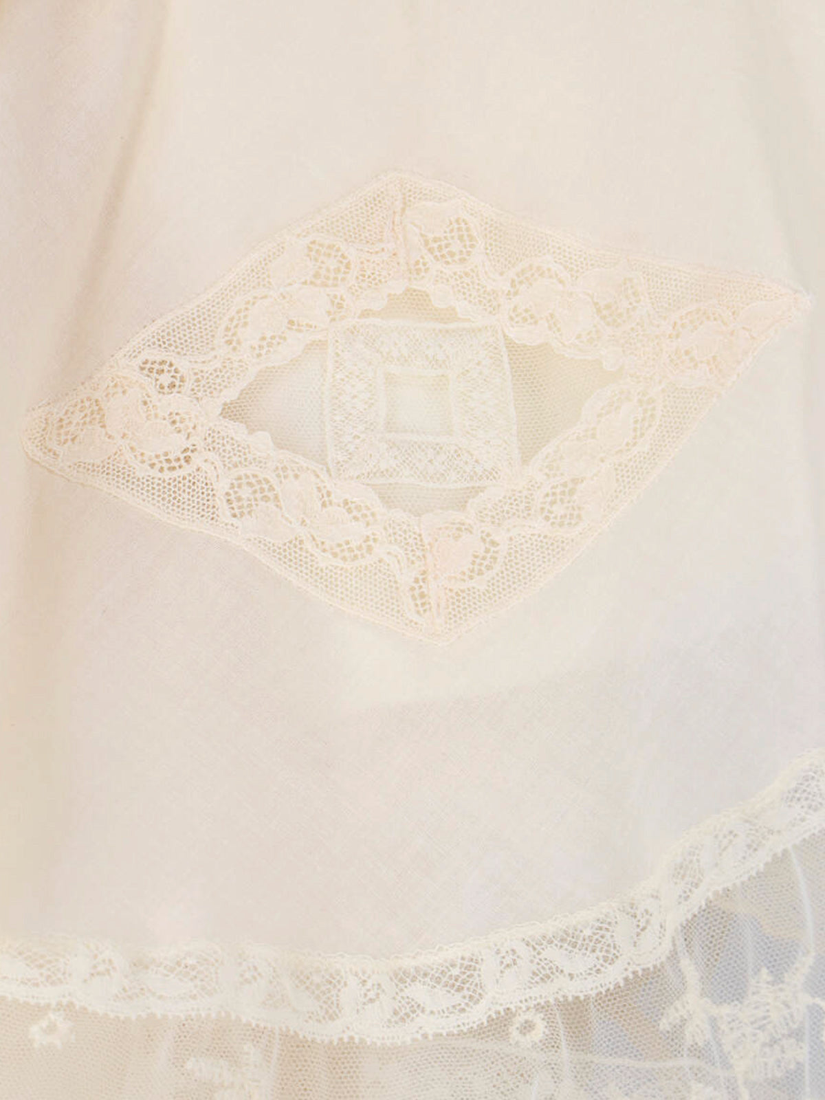 Ivory Cotton Muslin Midi Dress