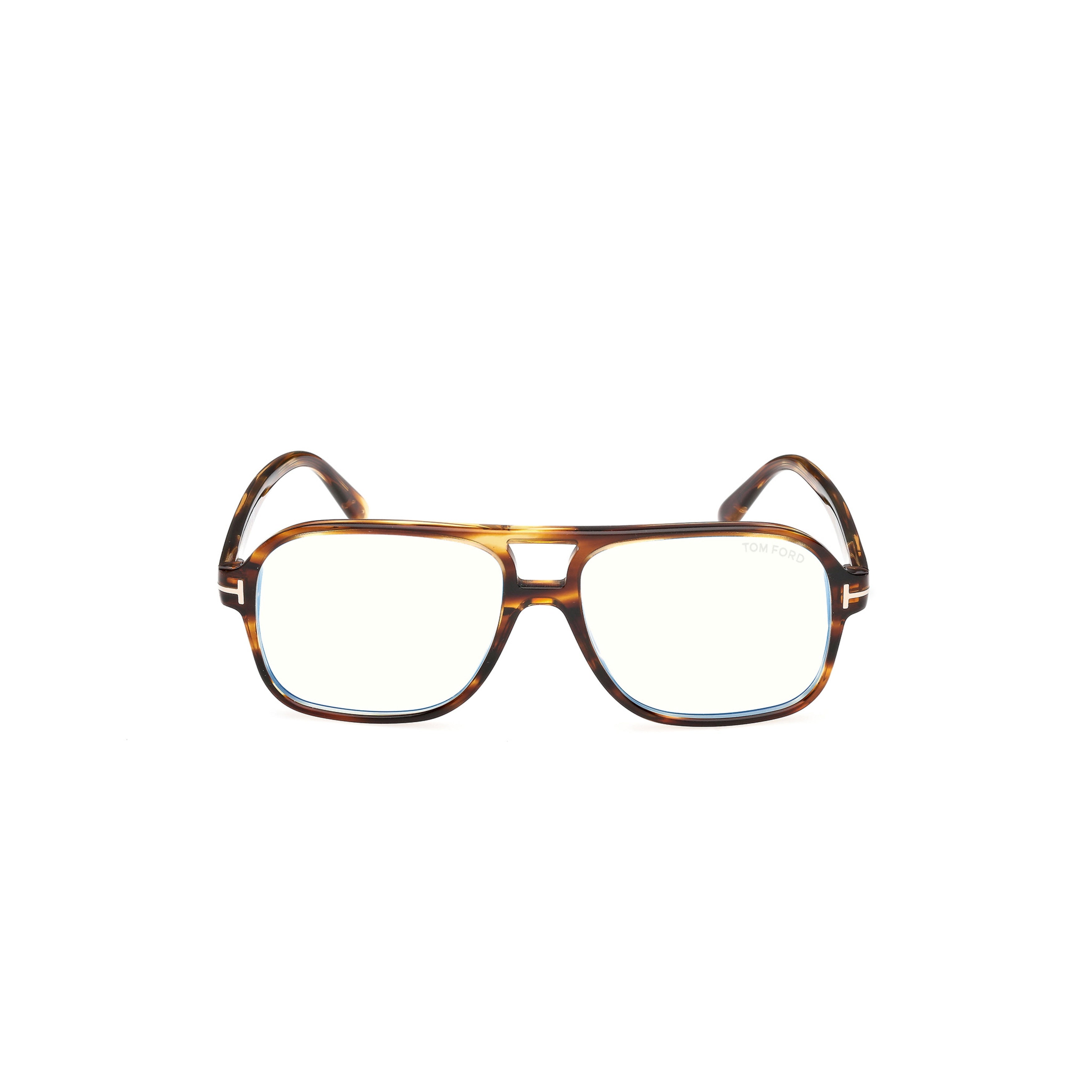 Ft6058-B Rectangular Tortoiseshell Frame Eyeglasses