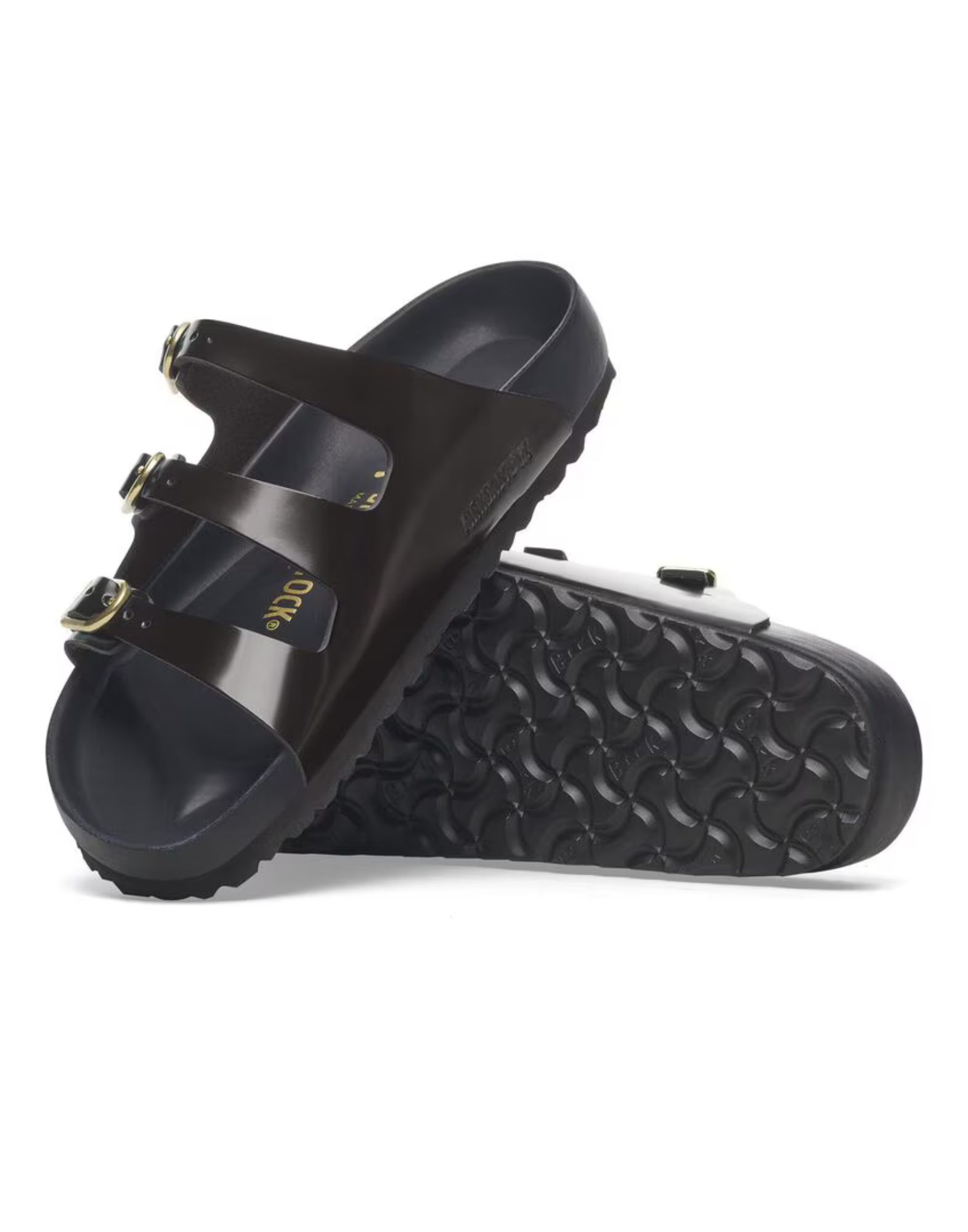 Florida Exquisit D-Buckle Patent Sandals