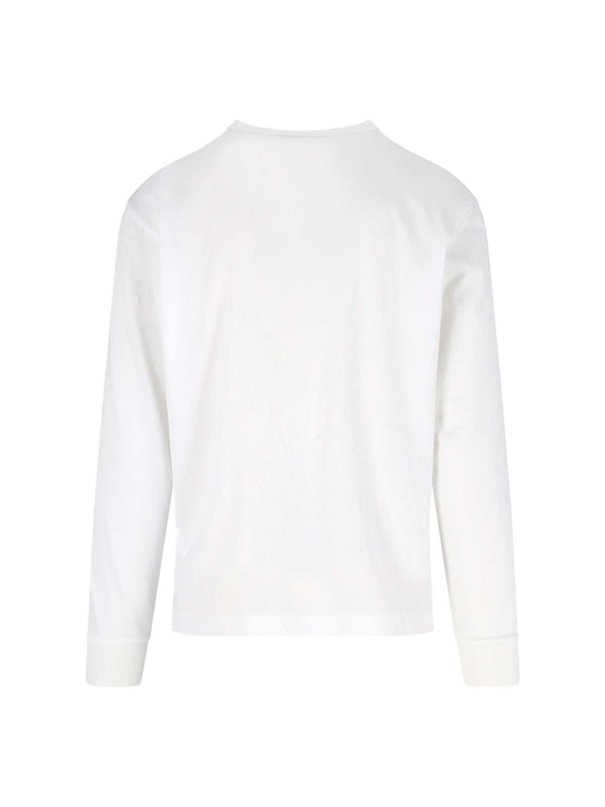 White Farewell Angelic Print Cotton T-Shirt