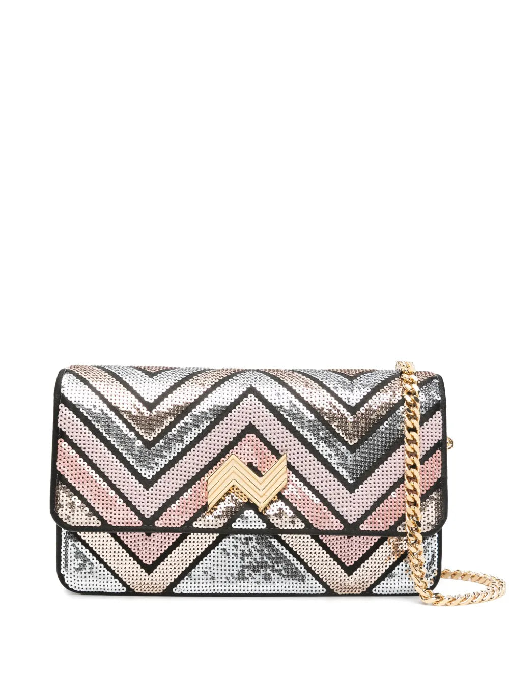 Textured Woven Missoni Bag With Intricate Zigzag Motifs