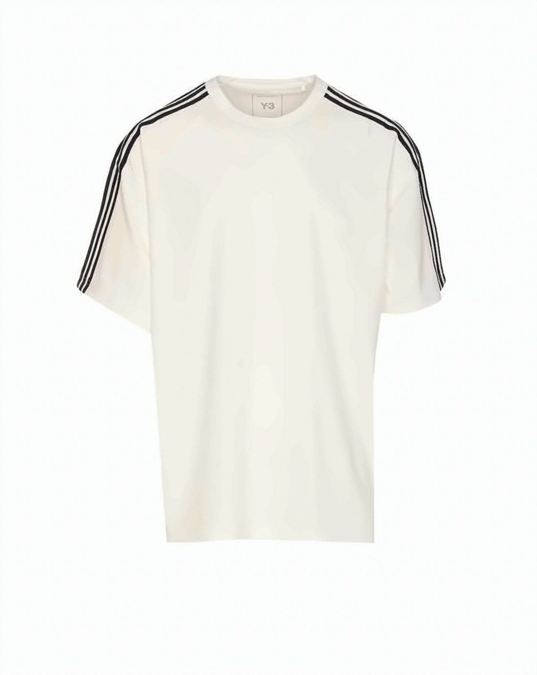 White T-Shirt with Tonal Branding