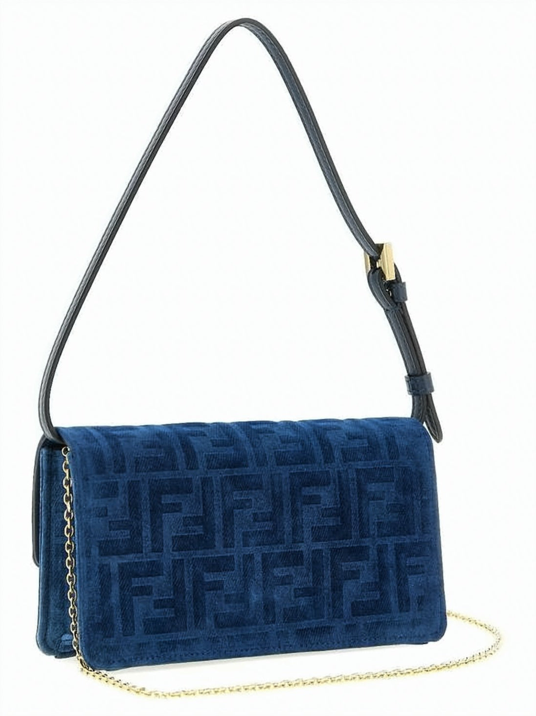 Rectangular Shoulder Bag in Plush Calf Leather