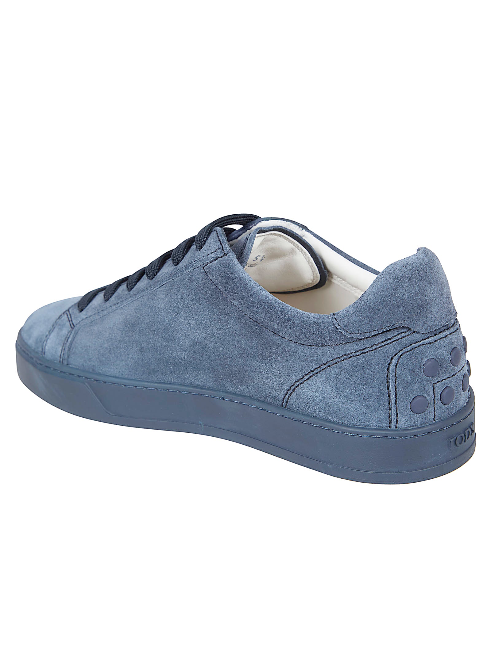 Suede Calfskin Sneakers and Embossed Branding