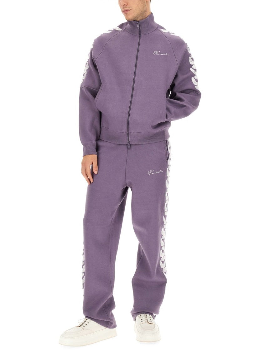 High Collar Full-Zip Sweatshirt