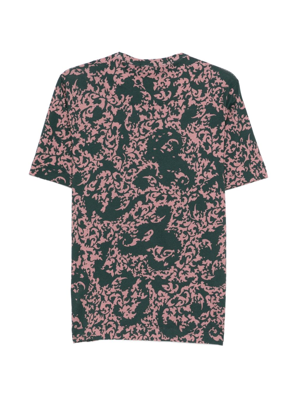 Green Pink All Over Print T-Shirt