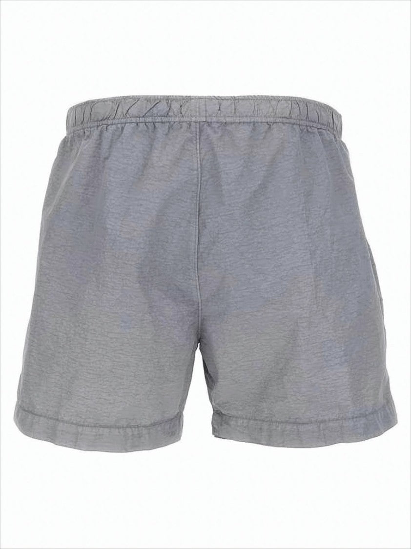 Relaxed-Fit Swim Shorts with Textured Fabric