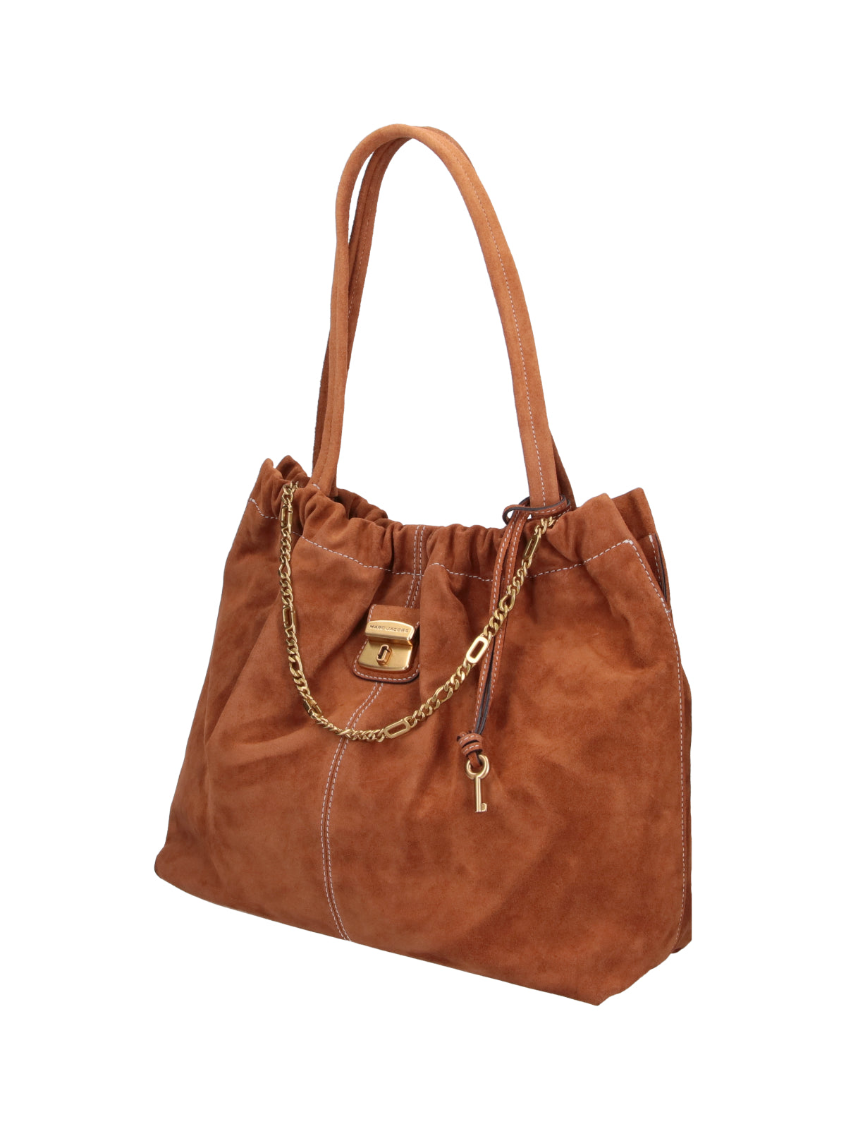 Brown The Christina Suede Tote Bag