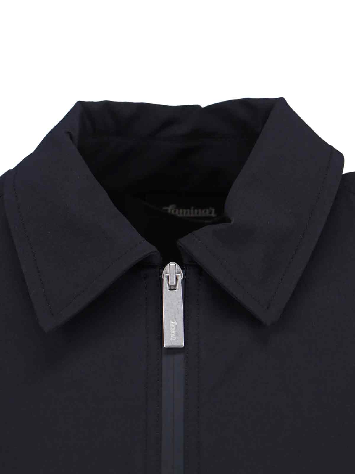 Classic Zip-Front Black Jacket with Minimalist Design