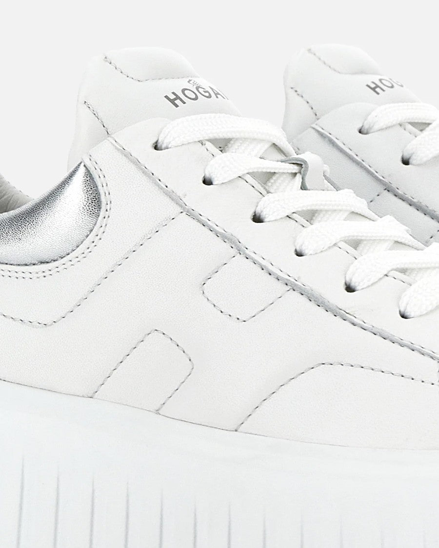 H-Stripes Sneakers – White/Silver