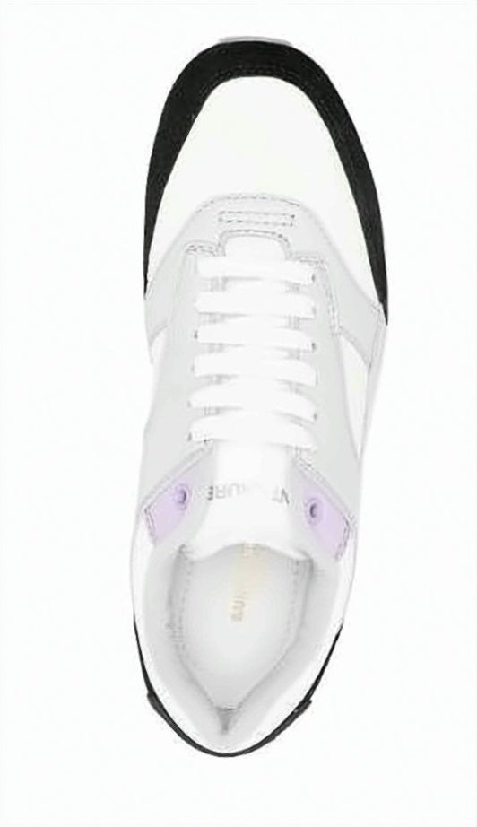 Nylon and Calf Leather Sneakers