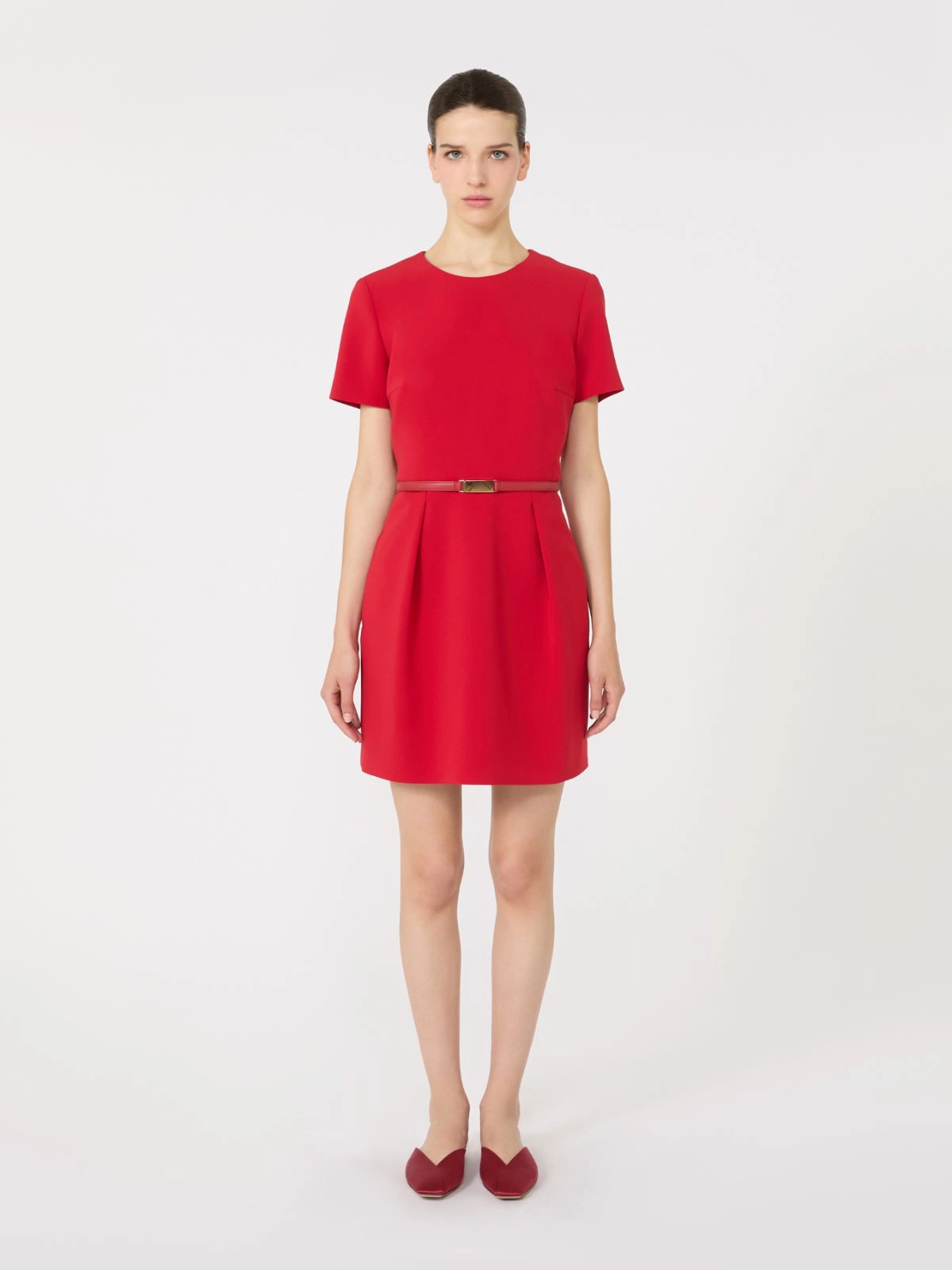 Fluid Mini Dress With Fitted Waist