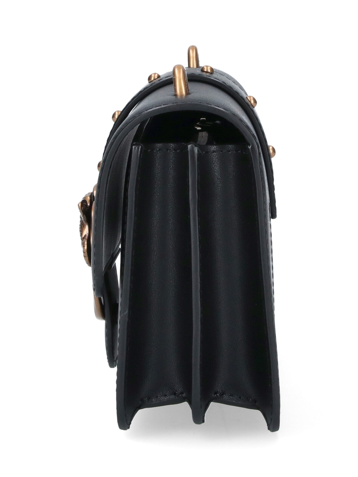 Black Love One Flap Leather Bag