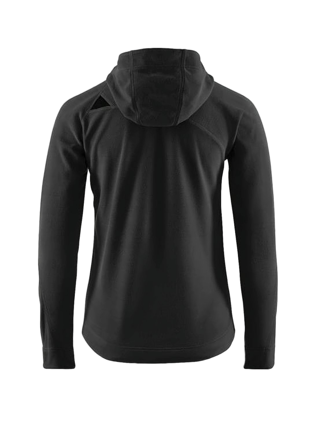 Fitted Black Jacket With Hood