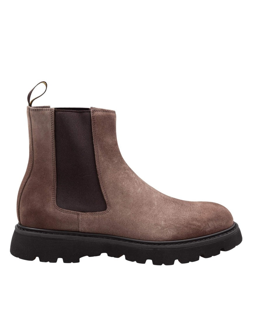Espresso Suede Beatles Ankle Boot