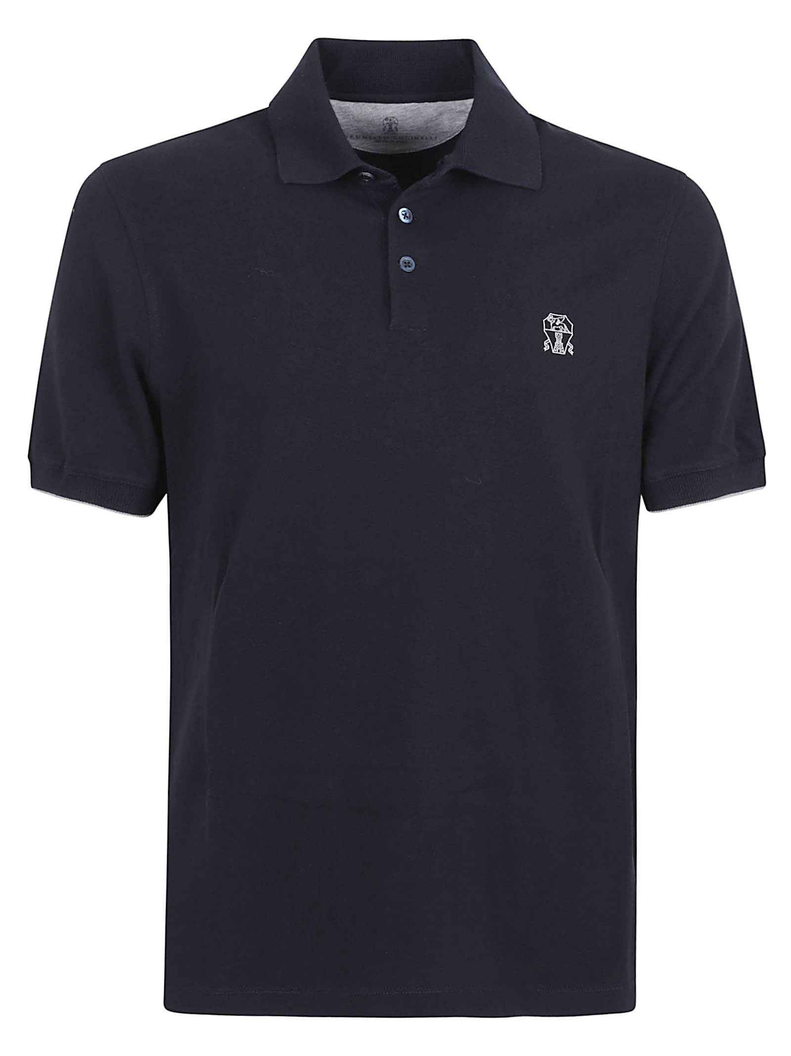 Dusty Blue Cotton Polo Shirt