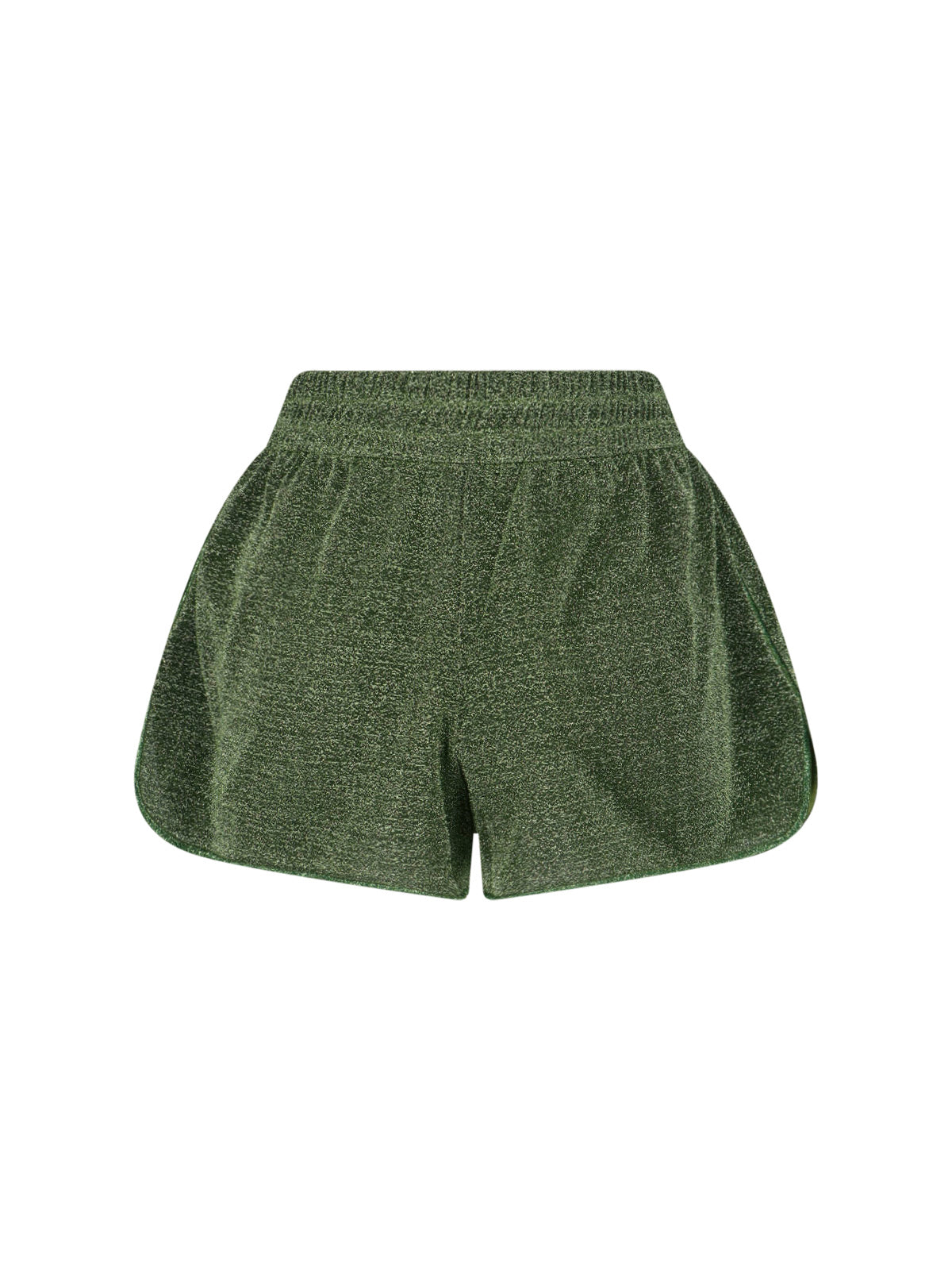 Green Lumière Semi-Transparent Metallic Shorts