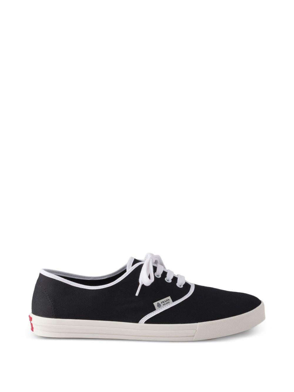 Low-Top Black Canvas Sneakers