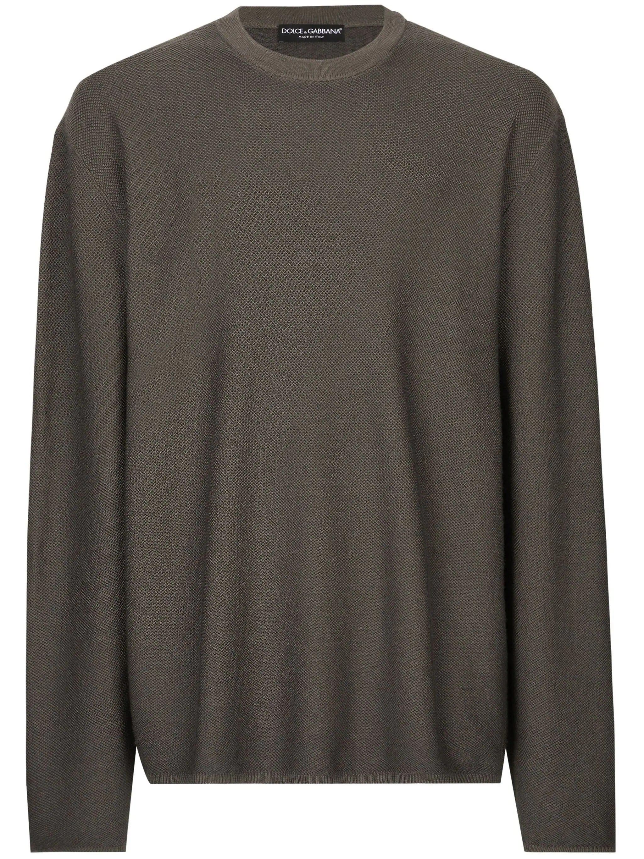 Dark Grey Refined Fine-Knit Pullover