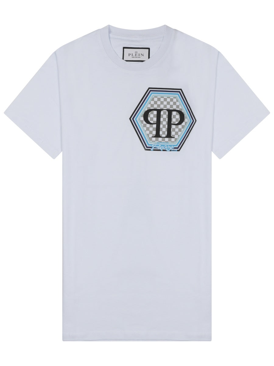 Short-Sleeve T-Shirt With Hexagonal Logo