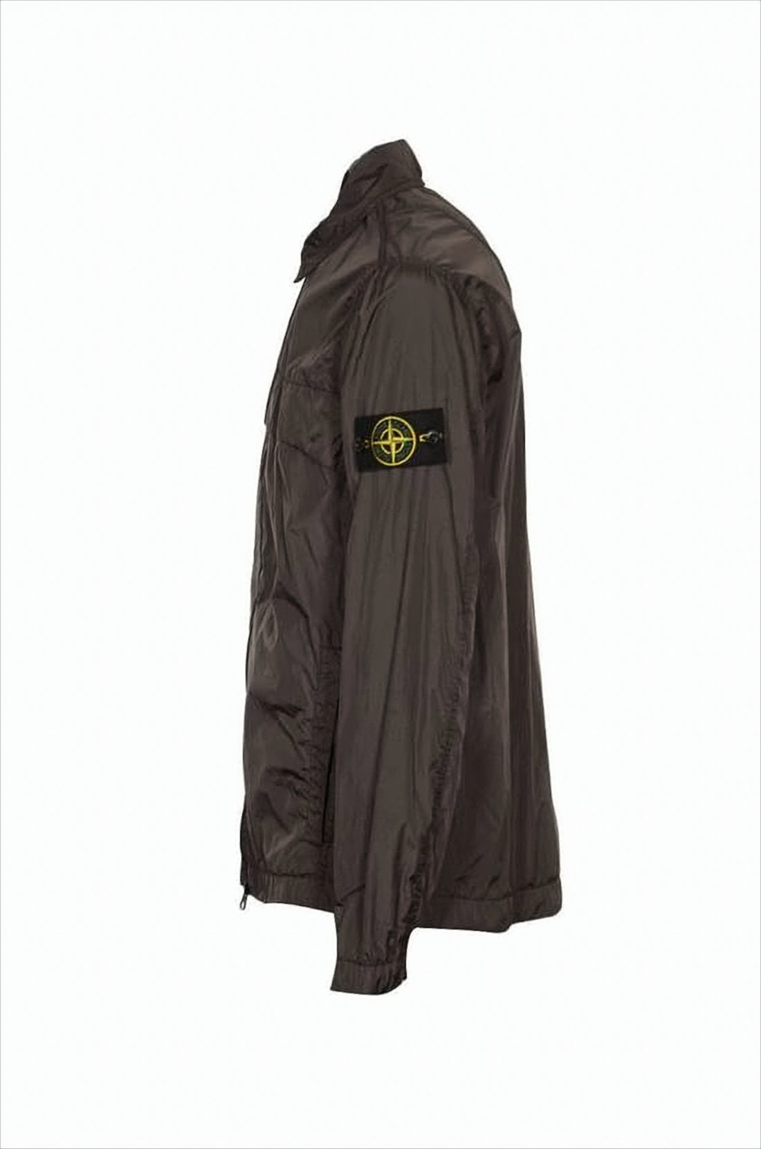 Smooth Polyamide Jacket with Classic Detailing