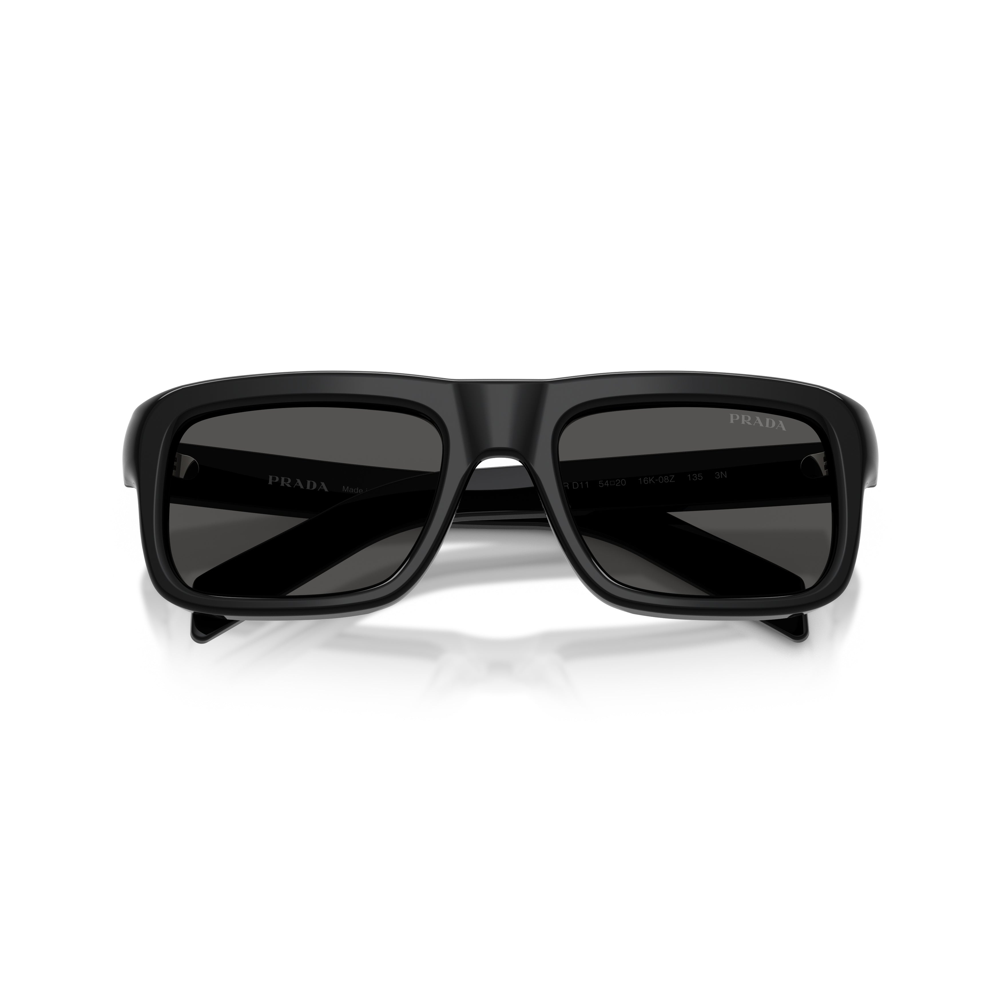 0pr D11s Rectangular Black Acetate Sunglasses